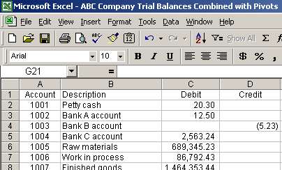 Copy first trial balance