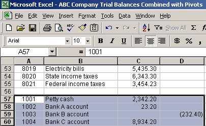 Copy second trial balance