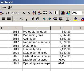 Error message in vlookup